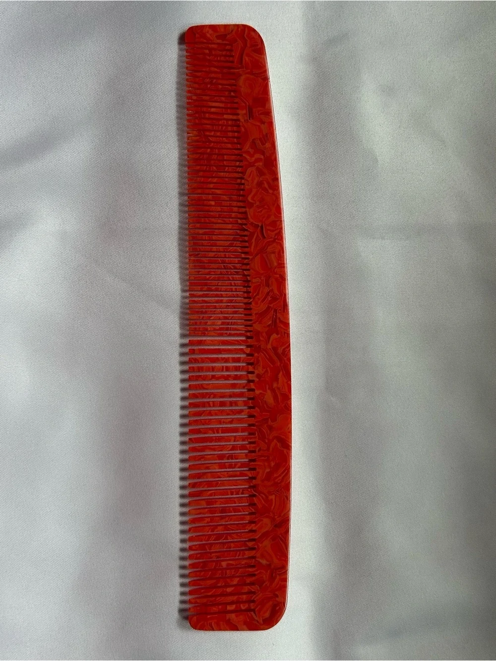 MACHETE No. 1 Comb in Poppy - Marbled Italian Acetate 9” Women's Comb